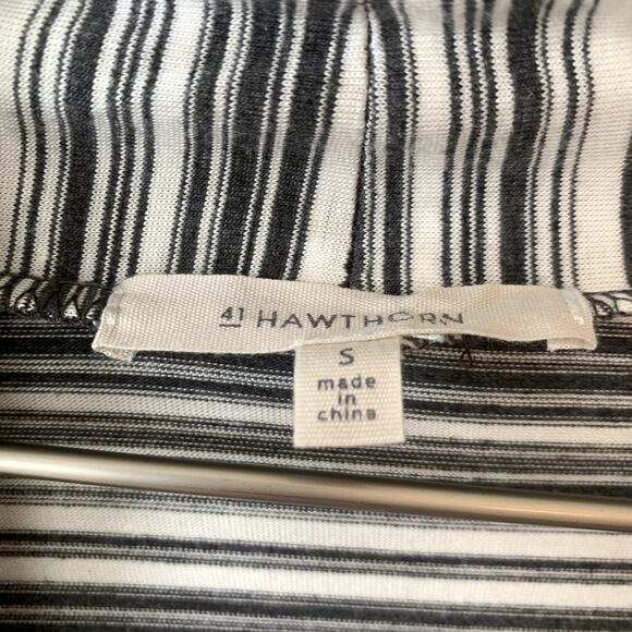 41Hawthorn Cardigan Size S Striped Jersey Sweater Stretch Gray NWT StitchFix - Picture 5 of 5